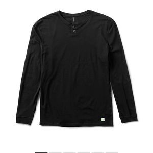 Vuori Long Sleeve Ever Henley black Men's small